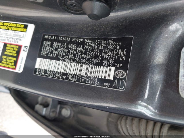 2011 Toyota COROLLA LE 照片 9
