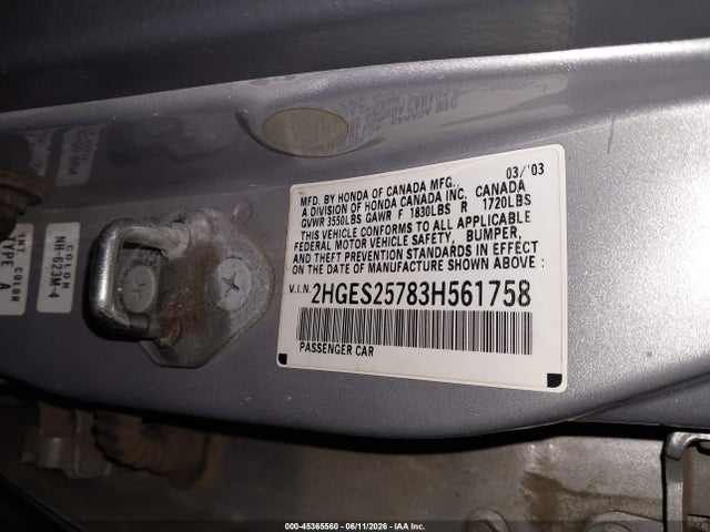 صورة 9 لـ 2003 Honda CIVIC EX