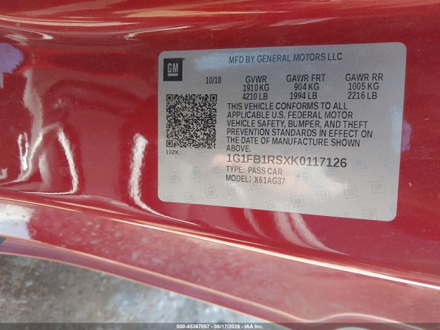 صورة 9 لـ 2019 Chevrolet CAMARO 1LT