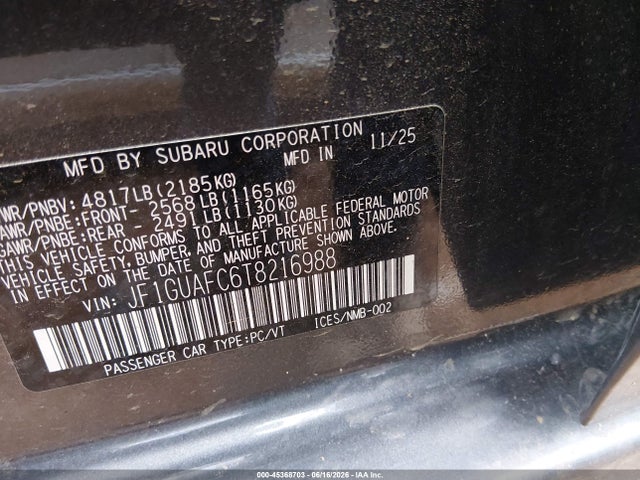 2026 Subaru IMPREZA SPORT 照片 9