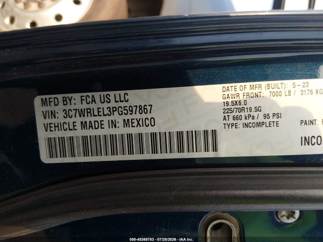 2023 RAM 4500 CHASSIS TRADESMAN/SLT/LARAMIE/LIMITED 9
