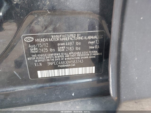 صورة 9 لـ 2013 Hyundai SONATA LIMITED 2.0T