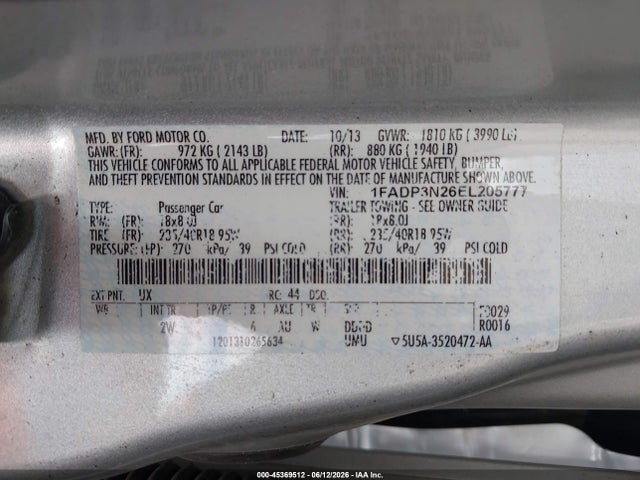 2014 FORD FOCUS TITANIUM — фото 9