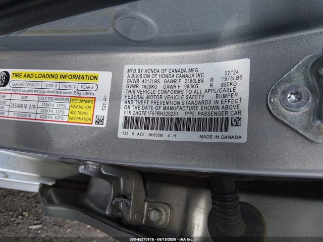 2024 Honda CIVIC TOURING 照片 9