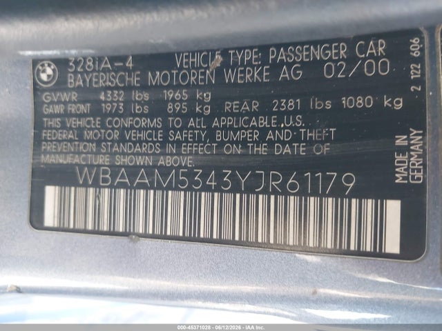 2000 BMW 328I — фото 9