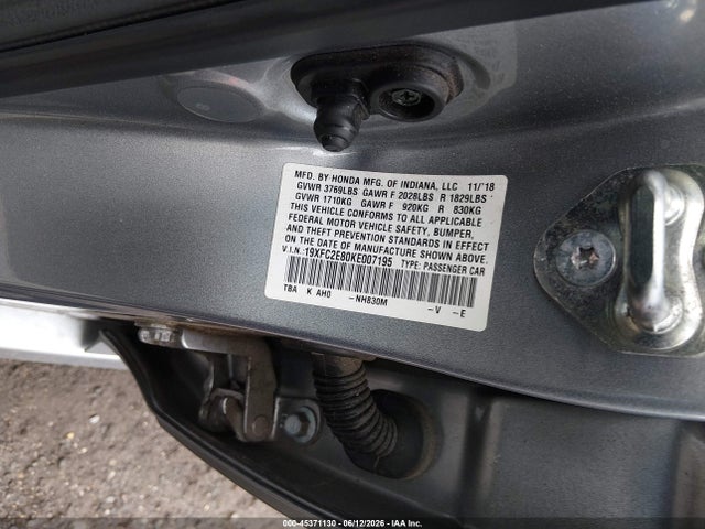 2019 Honda CIVIC SPORT 照片 9