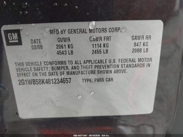 2008 Chevrolet IMPALA LS 照片 9