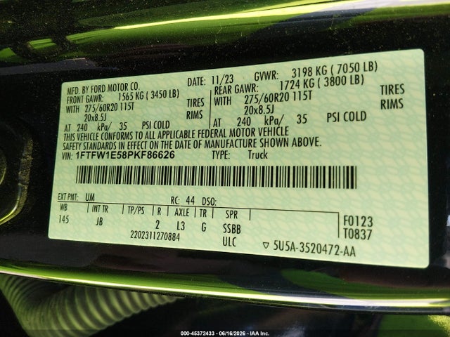 صورة 9 لـ 2023 FORD F-150 XL
