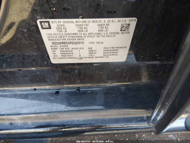 2015 Chevrolet SILVERADO 1500 2LT 照片 9