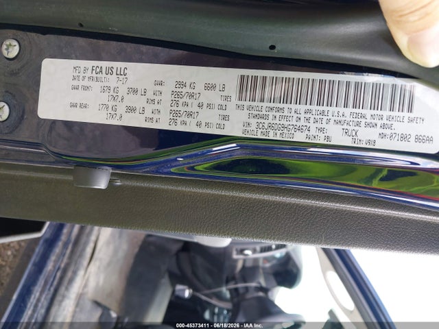 2017 RAM 1500 TRADESMAN 4X2 8' BOX 照片 9