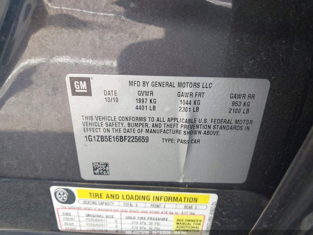 صورة مصغرة 9 لـ 2011 Chevrolet MALIBU LS