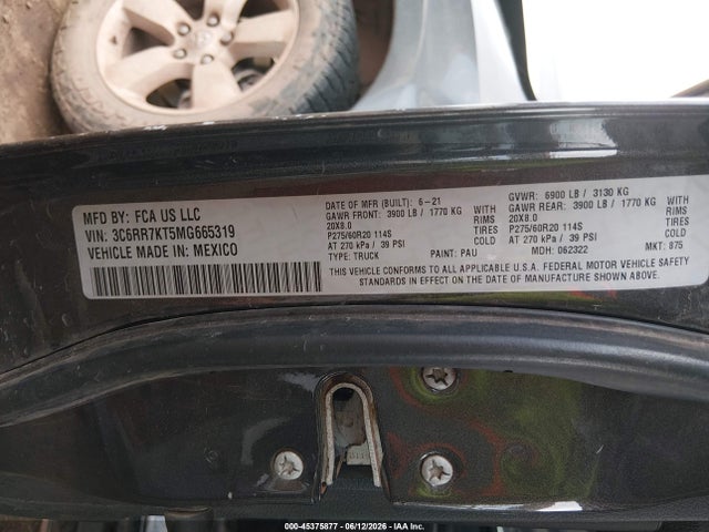 2021 RAM 1500 CLASSIC TRADESMAN 4X4 5'7 BOX — фото 9