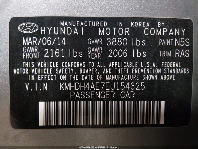 2014 Hyundai ELANTRA SE — фото 9