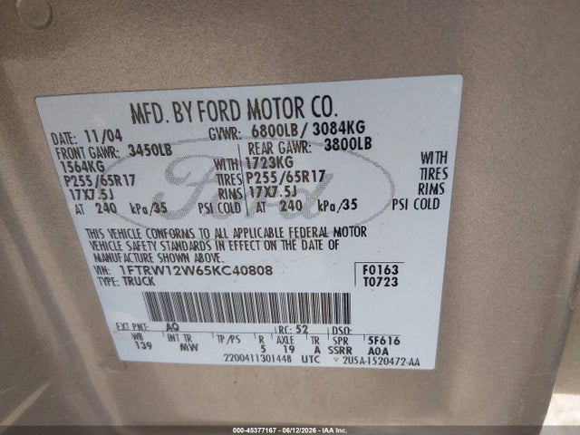 2005 FORD F-150 XLT 照片 9