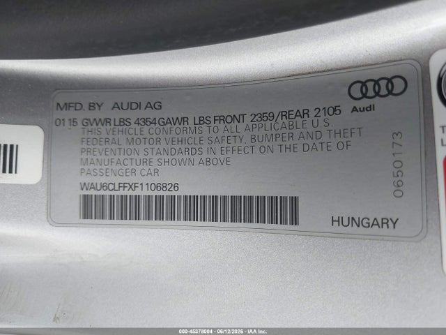 صورة 9 لـ 2015 AUDI A3 1.8T PREMIUM