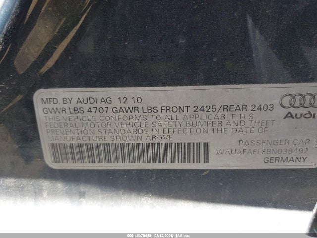 صورة 9 لـ 2011 AUDI A4 2.0T PREMIUM