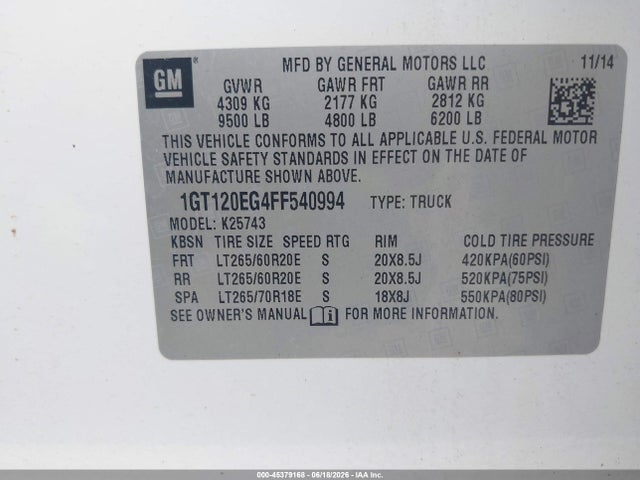 2015 GMC SIERRA 2500HD AVAILABLE WIFI DENALI — миниатюра 9