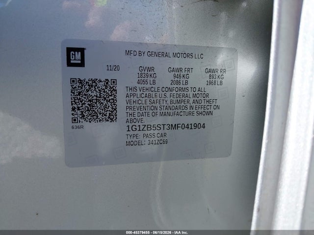صورة 9 لـ 2021 Chevrolet MALIBU FWD LS