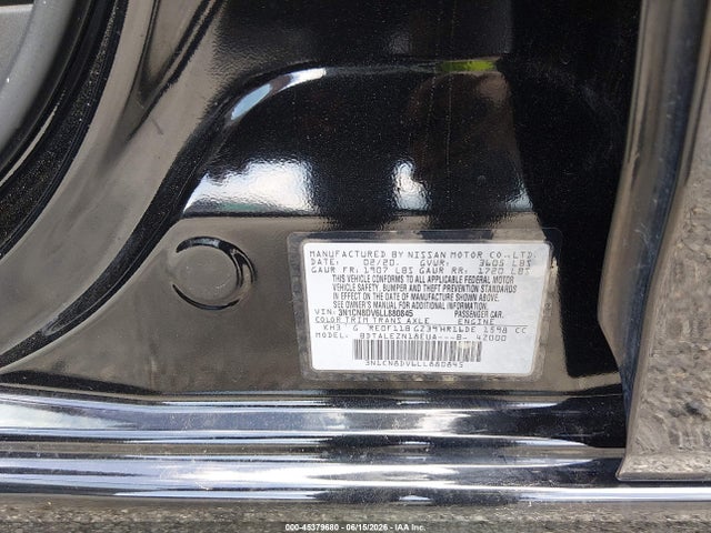 2020 Nissan VERSA S XTRONIC CVT — миниатюра 9