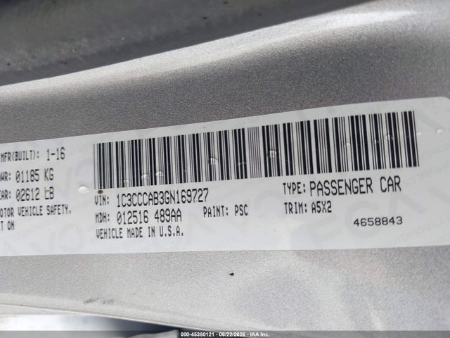 2016 Chrysler 200 LIMITED 照片 9