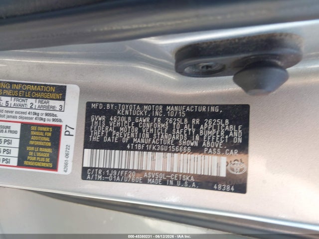 2016 Toyota CAMRY SE 照片 9
