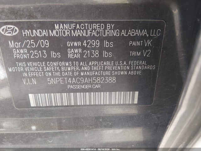 صورة 9 لـ 2010 Hyundai SONATA GLS