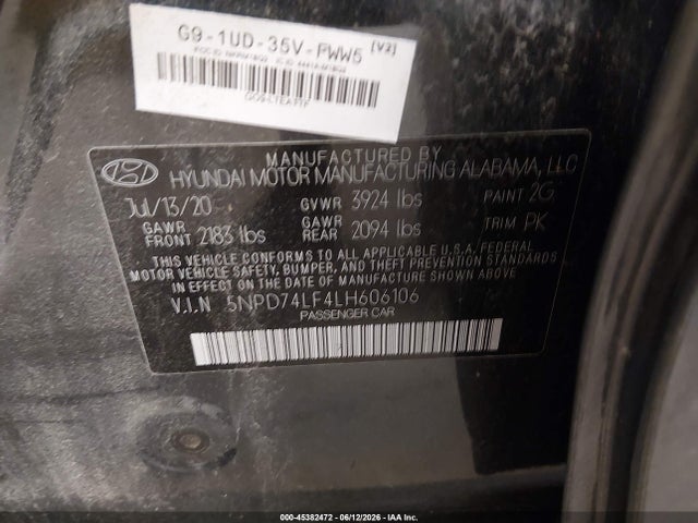 2020 Hyundai ELANTRA SE 照片 9