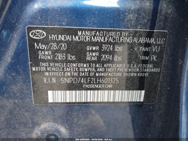 2020 Hyundai ELANTRA SE photo 9
