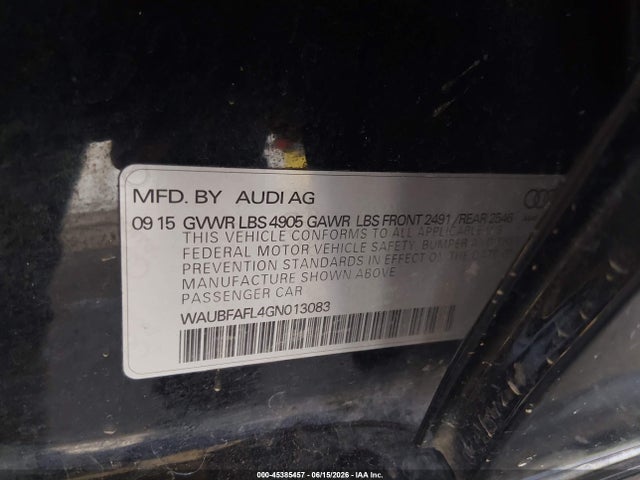2016 AUDI A4 PREMIUM 照片 9
