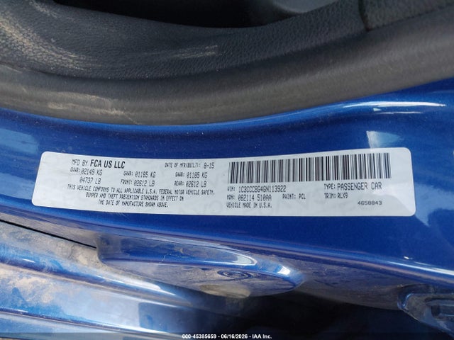 2016 Chrysler 200 S 照片 9