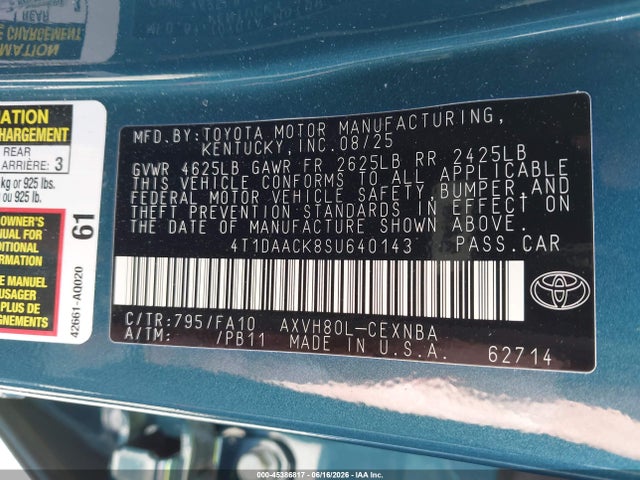 صورة 9 لـ 2025 Toyota CAMRY LE