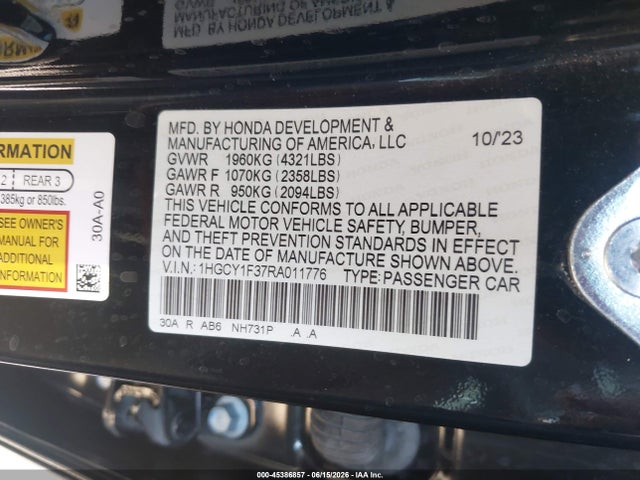 2024 Honda ACCORD EX 照片 9