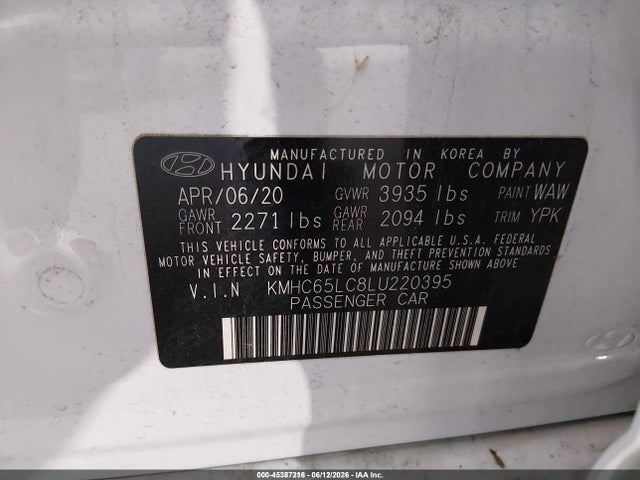 صورة 9 لـ 2020 Hyundai IONIQ HYBRID BLUE