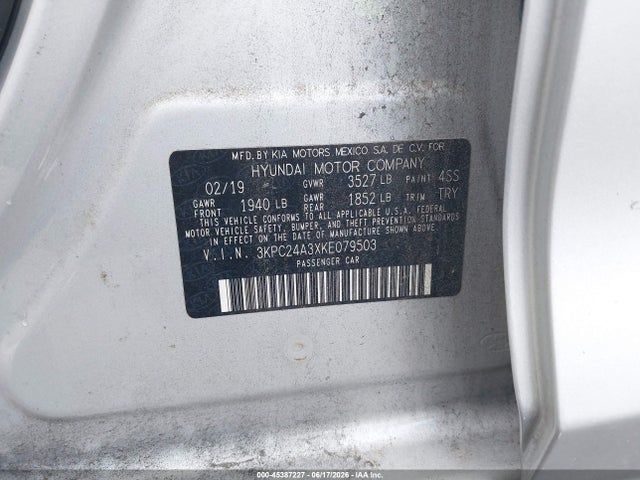 2019 Hyundai ACCENT SE 照片 9