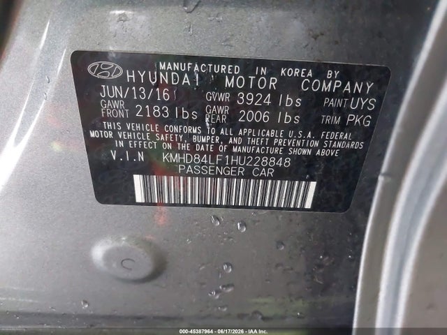 2017 Hyundai ELANTRA SE photo 9