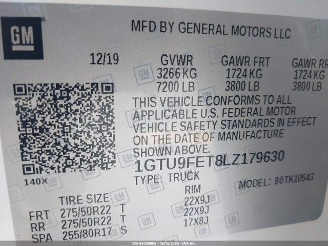 2020 GMC SIERRA 1500 4WD SHORT BOX DENALI — фото 9