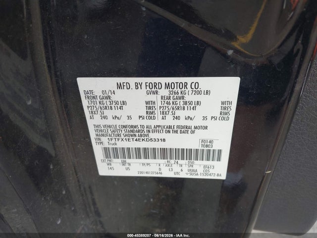 2014 FORD F-150 XLT photo 9
