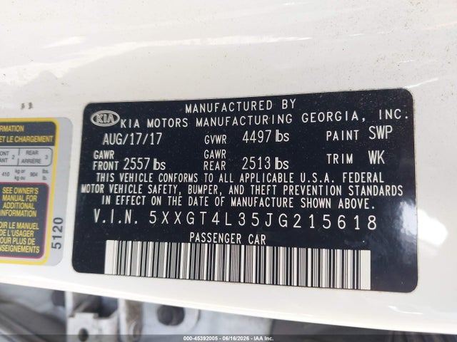 صورة 9 لـ 2018 KIA OPTIMA LX