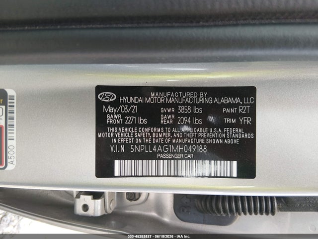 2021 Hyundai ELANTRA SE photo 9