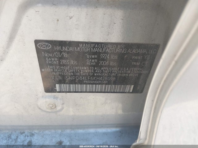 2019 Hyundai ELANTRA SEL 照片 9