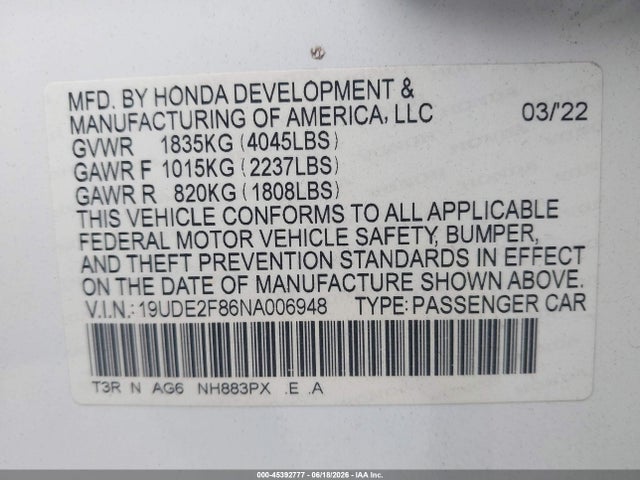 2022 Acura ILX PREMIUM A-SPEC PACKAGES/TECHNOLOGY A-SPEC PACK 照片 9