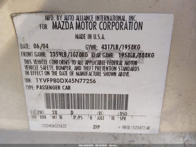 2004 Mazda MAZDA6 S 照片 9