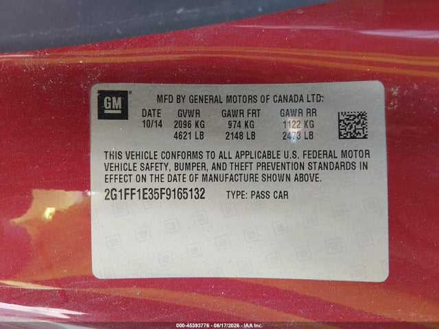 صورة 9 لـ 2015 Chevrolet CAMARO 2LT