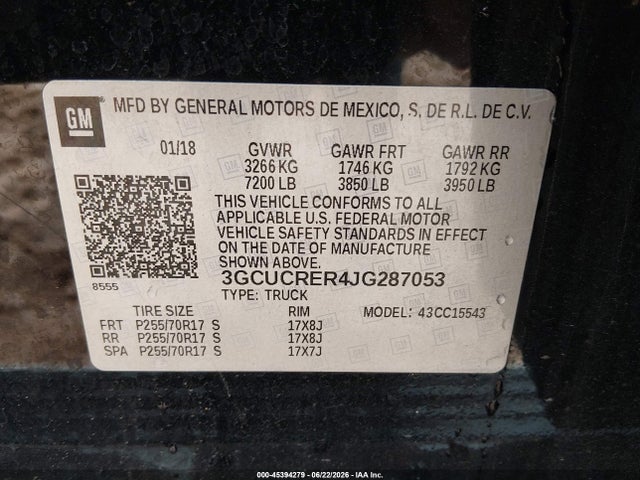 صورة 9 لـ 2018 Chevrolet SILVERADO 1500 1LT
