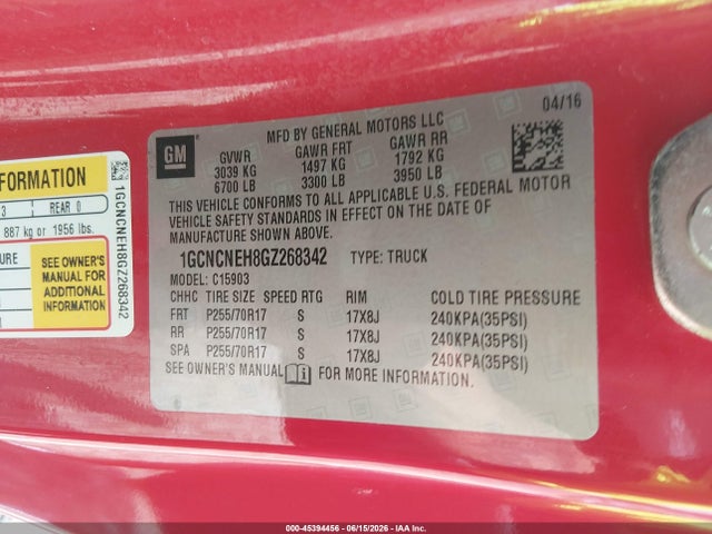 صورة 9 لـ 2016 Chevrolet SILVERADO 1500 WORK TRUCK