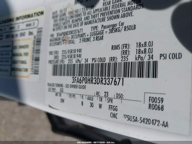 صورة 9 لـ 2013 FORD FUSION SE