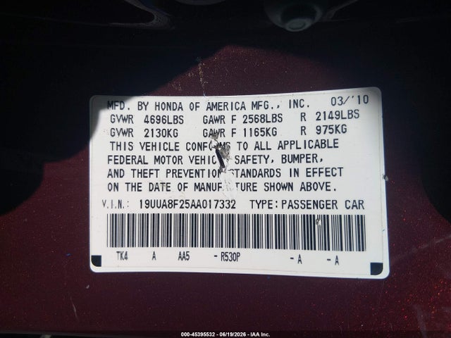 صورة 9 لـ 2010 Acura TL 3.5