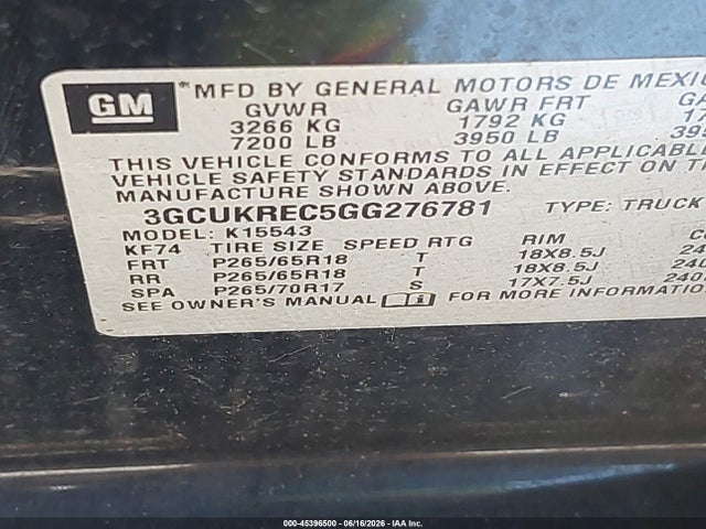 2016 Chevrolet SILVERADO 1500 2LT — миниатюра 9