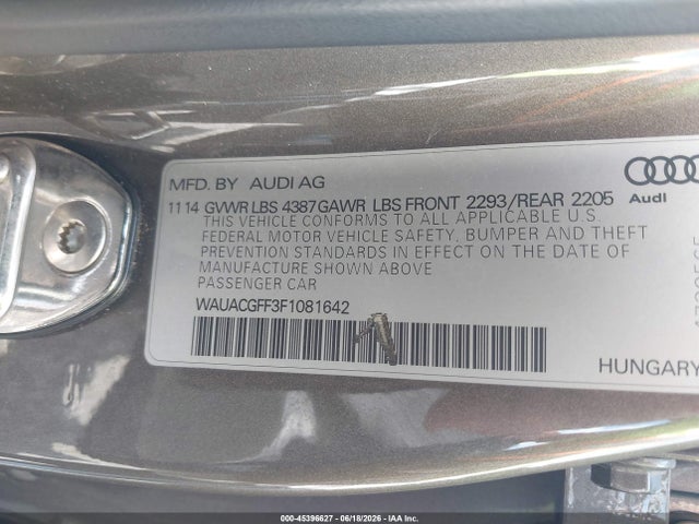 صورة 9 لـ 2015 AUDI A3 1.8T PREMIUM