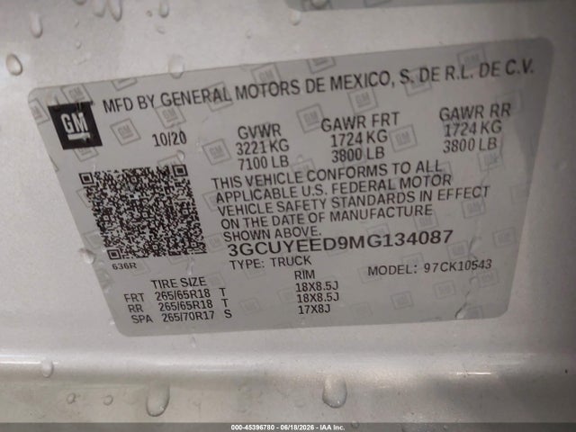 2021 Chevrolet SILVERADO 1500 4WD SHORT BED RST — фото 9
